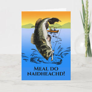 Scots Gaelic Meal do naidheachd Congratulations Card