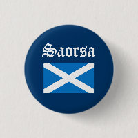 Scots Gaelic Saorsa Freedom Flag Pinback