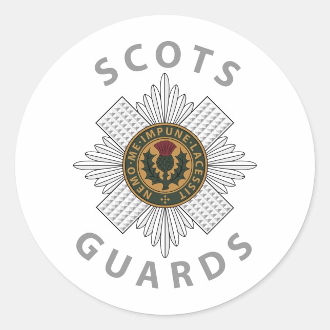 Scots Guards 2 Classic Round Sticker (Front)