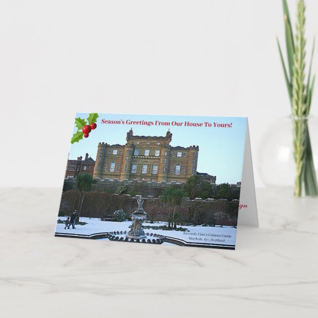 Scots Kennedy Clan's Culzean Castle Christmas Card (Front)