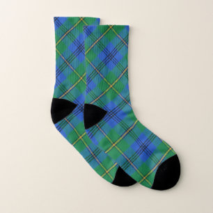 Scots Style Clan Johnstone Johnston Tartan Plaid Socks