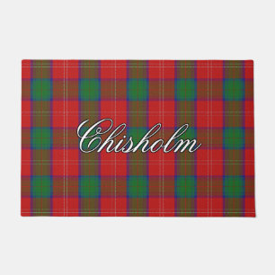 Scots Vista Clan Chisholm Tartan Plaid Doormat
