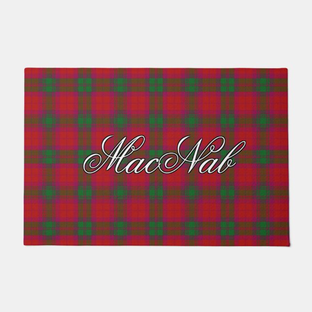 Scots Vista Clan MacNab Tartan Plaid Doormat (Front)
