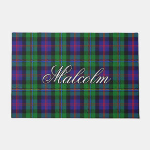 Scots Vista Clan Malcolm Tartan Plaid Doormat
