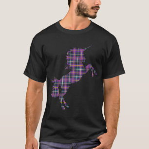 Scotsman Scotland Unicorn Plaid Tartan Day Scottis T-Shirt