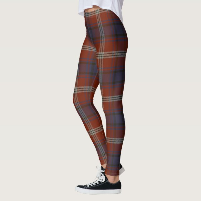 Scotstee Clan Ainslie Ancient Tartan Women Legging (Left)