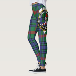 Scotstee Clan Aiton Crest Tartan Women Leggings