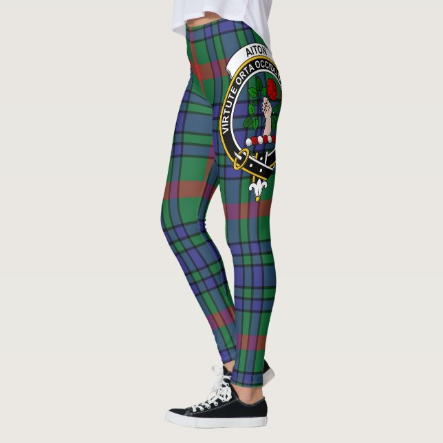 Scotstee Clan Aiton Crest Tartan Women Leggings (Left)