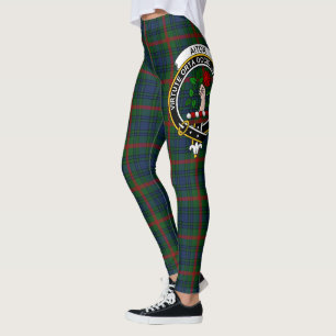 Scotstee Clan Aiton Hunting Crest Tartan Women Leggings