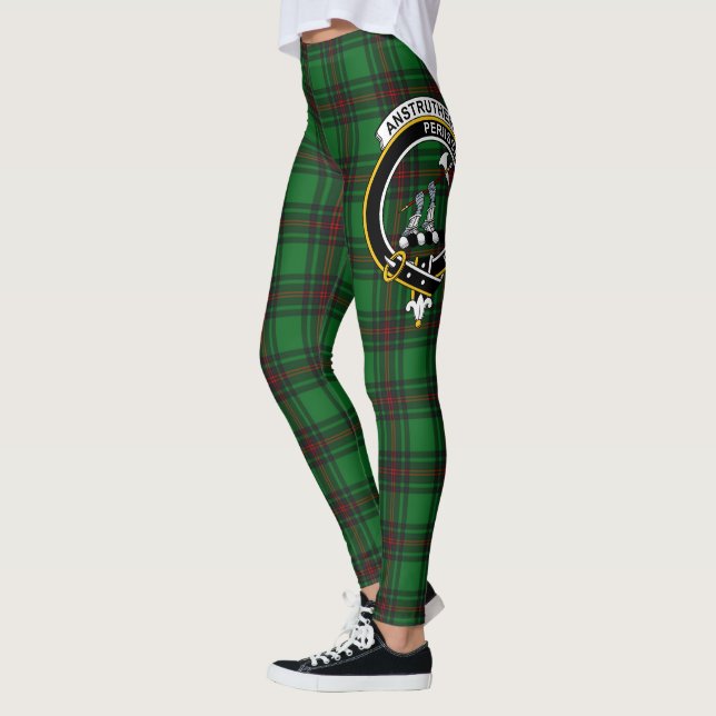 Scotstee Clan Anstruther Crest Tartan Women Leggings (Left)