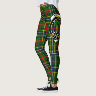 Scotstee Clan Bisset Crest Tartan Women Leggings