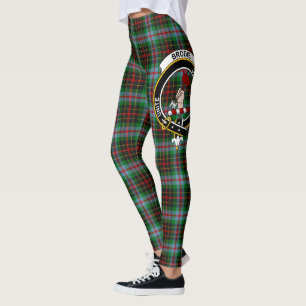 Scotstee Clan Brodie Modern Crest Tartan Women Leggings