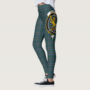Scotstee Clan Broun Modern Crest Tartan Women Leggings
