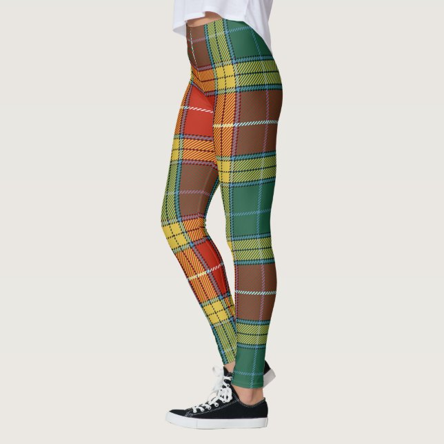 Scotstee Clan Buchanan Old Sett Tartan Women Leggi Leggings (Left)