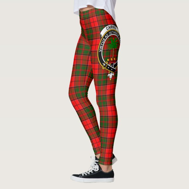 Scotstee Clan Cairns Crest Tartan Women Leggings (Left)