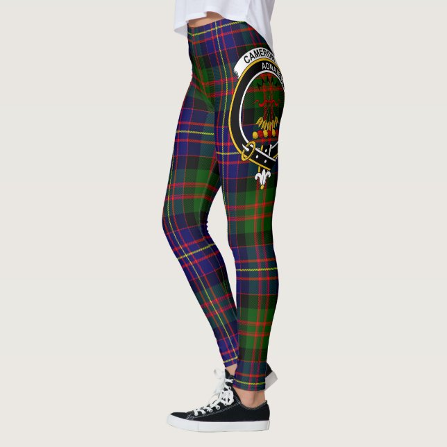 Scotstee Clan Cameron Of Erracht Modern Crest Leggings (Left)