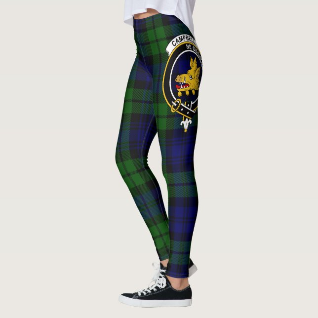 Scotstee Clan Campbell Crest Tartan Women Leggings (Left)