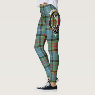 Scotstee Clan Cathcart Crest Tartan Women Leggings