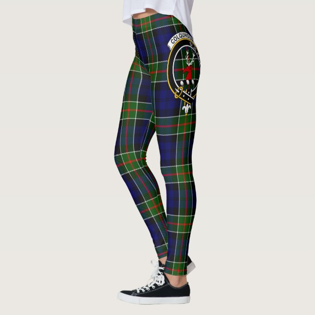 Scotstee Clan Colquhoun Modern Crest Tartan Women  Leggings (Left)