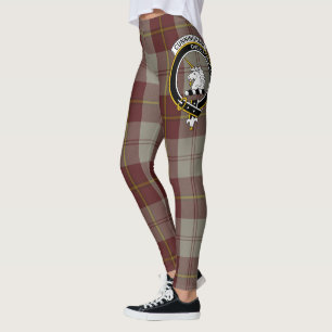 Scotstee Clan Cunningham Burgundy Dancers Crest  Leggings