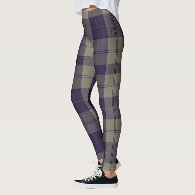 Scotstee Clan Cunningham Dress Blue Dancers Tartan Leggings (Left)