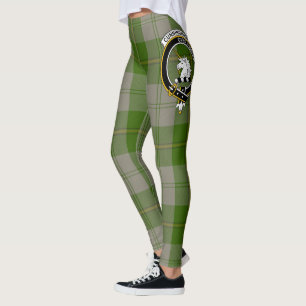 Scotstee Clan Cunningham Dress Green Dancers Crest Leggings