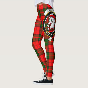 Scotstee Clan Dunbar Modern Crest Tartan Women Leggings