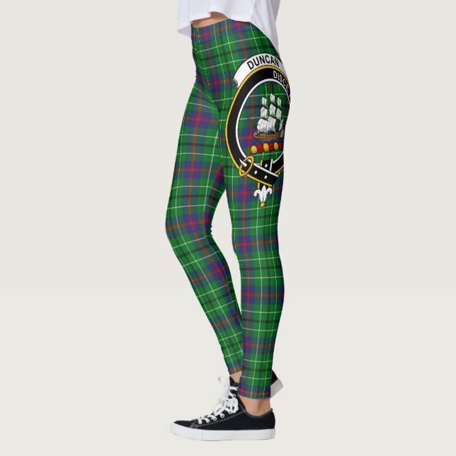 Scotstee Clan Duncan Modern Crest Tartan Women Leggings (Left)