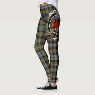 Scotstee Clan Farquharson Weathered Crest Tartan Leggings