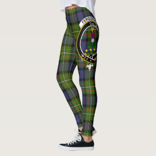 Scotstee Clan Ferguson Crest Tartan Women Leggings