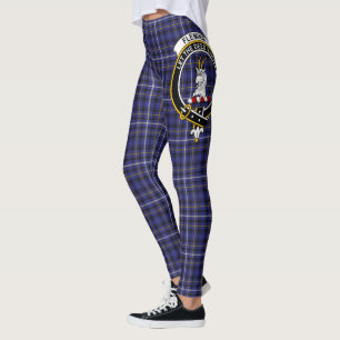 Scotstee Clan Fleming Crest Tartan Women Leggings