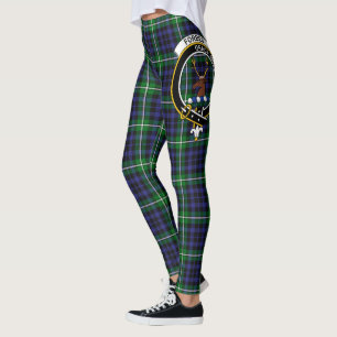 Scotstee Clan Forbes Lyon Court Crest Tartan Women Leggings