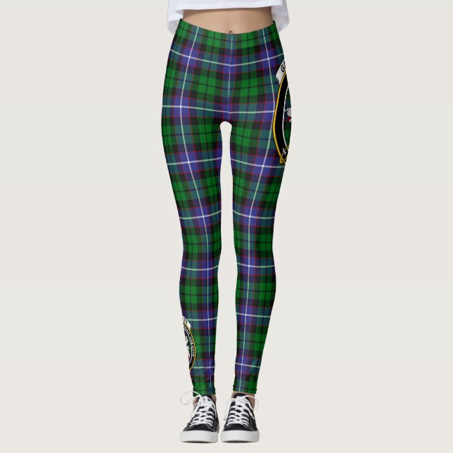 Scotstee Clan Galbraith Modern Crest Tartan Women  Leggings (Front)