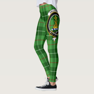 Scotstee Clan Galloway District Crest Tartan Women Leggings