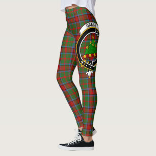 Scotstee Clan Grant of Monymusk Crest Tartan Women Leggings