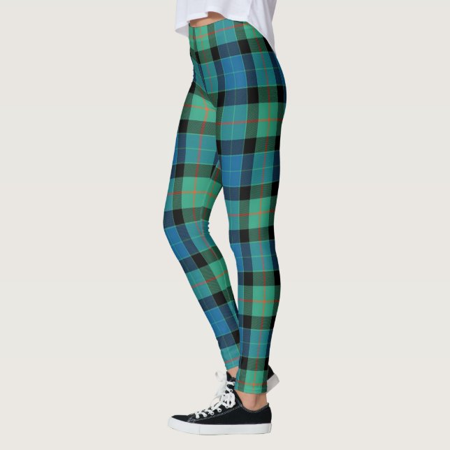 Scotstee Clan Gunn Ancient Tartan Women Leggings (Left)