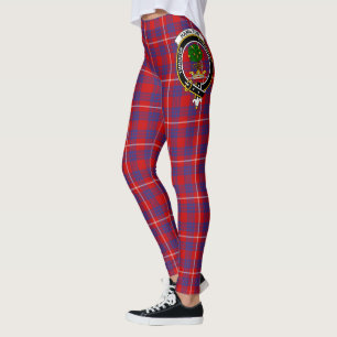 Scotstee Clan Hamilton Modern Crest Tartan Women Leggings