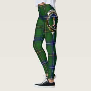 Scotstee Clan Henderson Modern Crest Tartan Women  Leggings