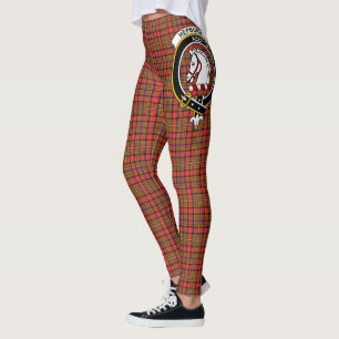 Scotstee Clan Hepburn Modern Crest Tartan Women  Leggings