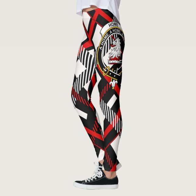Scotstee Clan Home Crest Tartan Women Leggings (Left)