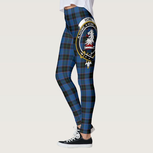 Scotstee Clan Home Hume Crest Tartan Women Legging (Left)
