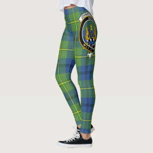 Scotstee Clan Johnston Ancient Crest Tartan Women  Leggings