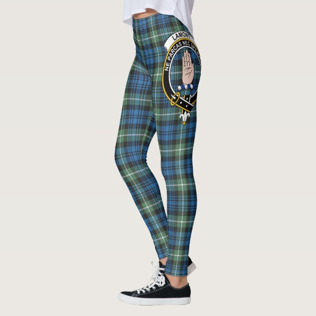 Scotstee Clan Lamont Ancient Crest Tartan Women Leggings (Left)