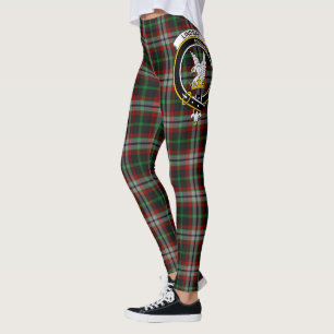 Scotstee Clan Lindsay Hunting Crest Tartan Women  Leggings