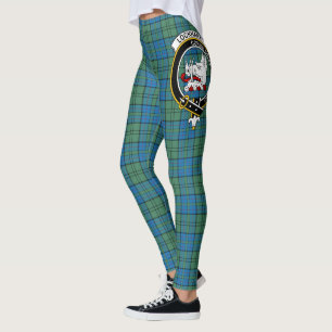 Scotstee Clan Lockhart Ancient Crest Tartan Women  Leggings