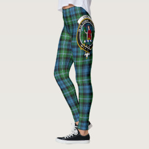Scotstee Clan Lyon Hunting Crest Tartan Women Leggings