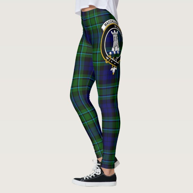 Scotstee Clan MacCallum Crest Tartan Women Legging (Left)