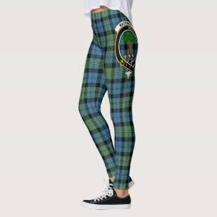 Scotstee Clan MacEwen Ancient Crest Tartan Women Leggings
