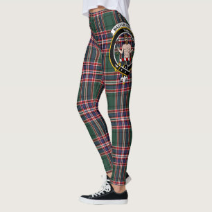 Scotstee Clan MacFarlane Crest Tartan Women Leggings