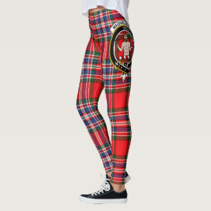 Scotstee Clan MacFarlane Modern Crest Tartan Women Leggings